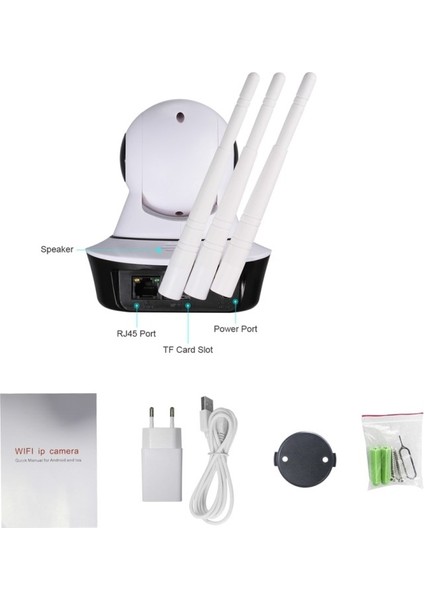 KS-515 Gece Görüşlü Hd 360 Derece Wifi Ip Kamera