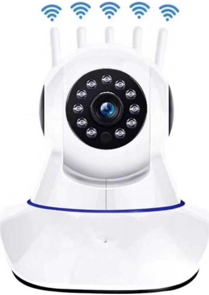 KS-516 5 Antenli Gece Görüşlü Hd 360 Derece Wifi Ip Kamera
