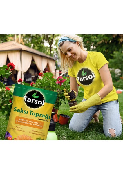 Tarsol Torf Saksı ve Çiçek Toprağı Özel Formül 10 Lt modelleri