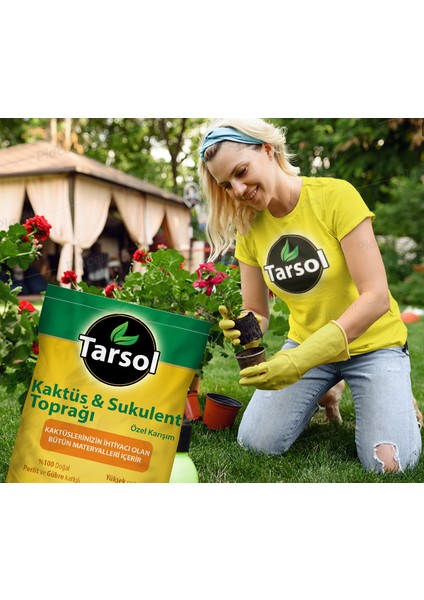 Tarsol Torf Kaktüs ve Sukulent Toprağı Özel Formül 10 Lt