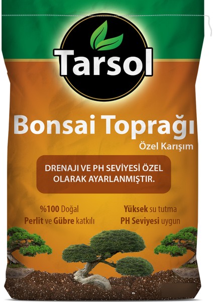 Tarsol Torf Bonsai Toprağı Özel Formül 10 Lt