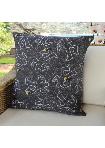 Kırlent - Yastık 45 x 45 cm Iç Yastık Dahil - Gri