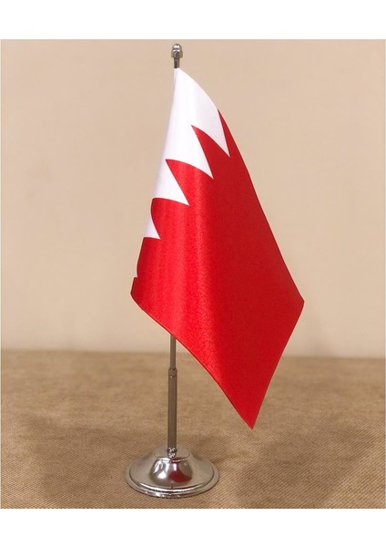 Bahreyn Masa Bayrağı Krom Direkli Tekli Bayrak