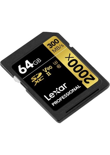 64GB 2000X Sd Hafıza Kartı Uhs-Iı C10 V90 4K U3 (300MB/S)