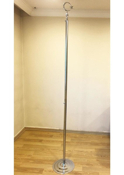 Makam Bayrak Direği Krom Renkli 245 cm