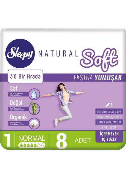 Natural Kadın Pedi Soft Normal
