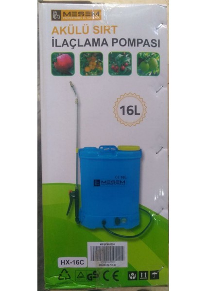 Şarjlı Meşem 16 Litre Ilaçlama Pompası modelleri