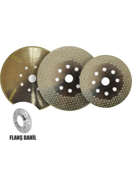 RRE115F Flanşlı Elmas Testere Mermer, Granit, Porselen 115mm