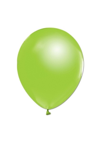 Metalik Yeşil Balon 100 Adet