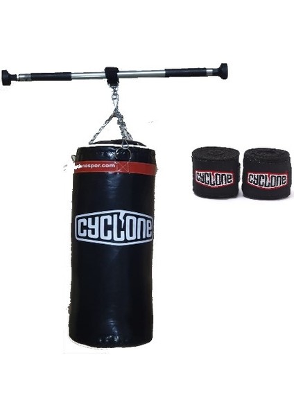 70 x 25 cm Kum Torbası + Kapı Barı ve Boks Bandaj