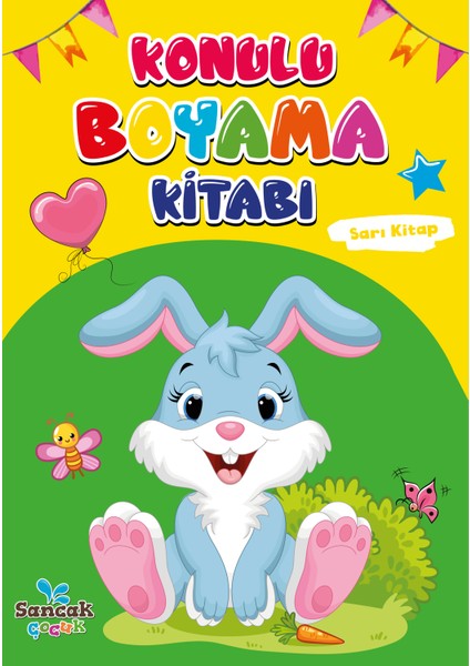 Konulu Boyama Kitabı - Sarı Kitap