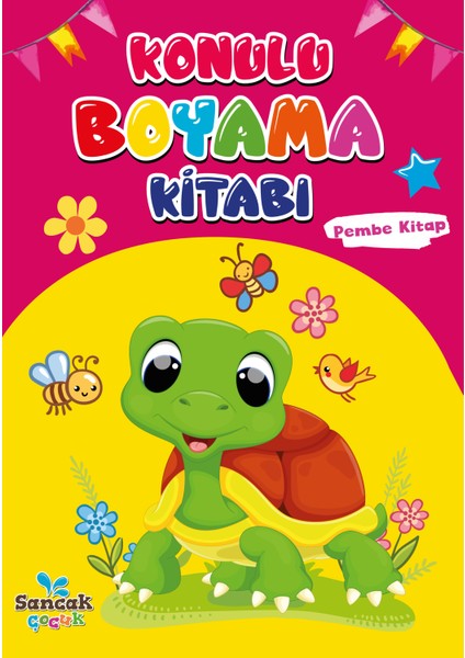 Konulu Boyama Kitabı - Pembe Kitap