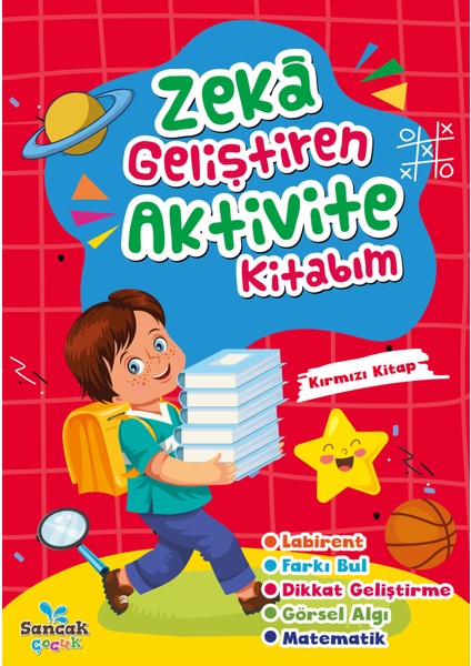 Zeka Geliştiren Aktivite Kitabım - Kırmızı Kitap