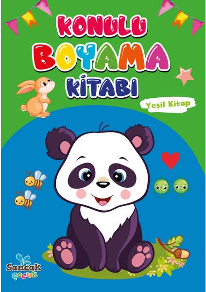 Konulu Boyama Kitabı - Yeşil Kitap