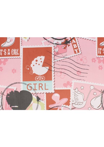Retro Puf - Dokuma Kumaşlı (Baskı Değildir) - Masif - 40CM x 40CM - Pembe