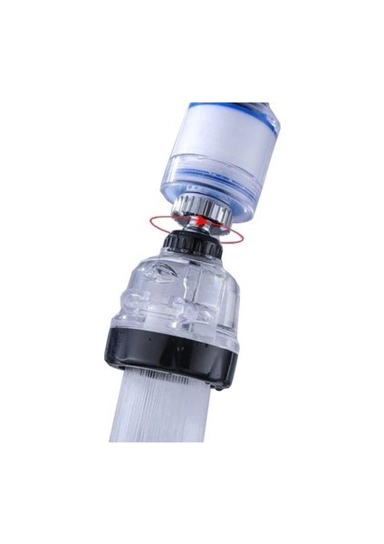 3 Fonksiyonlu Şeffaf Filtreli 360 Derece Döner Musluk Başlığı fiyatları