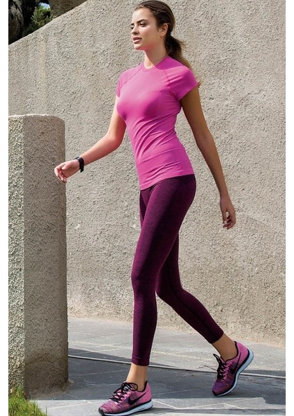 Mor Leylak (Yoga-Fıtness-Pilates-Koşu) Sporcu Tayt Alt Üst Takım