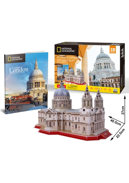 Cubic Fun National Geographic Serisi Aziz Paul Katedrali 3D Puzzl