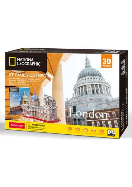 Cubic Fun National Geographic Serisi Aziz Paul Katedrali 3D Puzzl