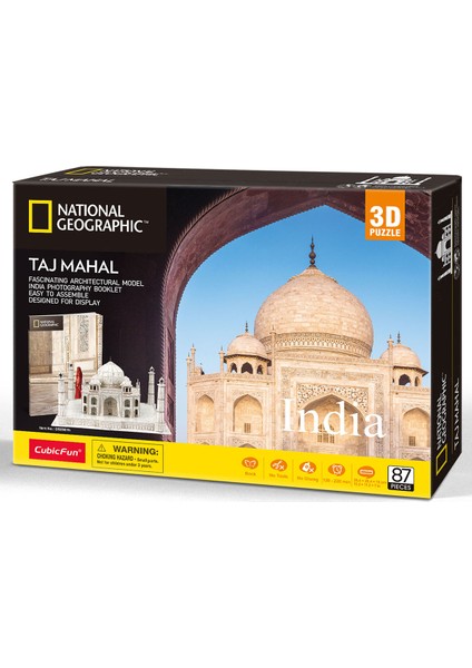 Cubic Fun National Geographic Serisi Taj Mahal 3D Puzzle