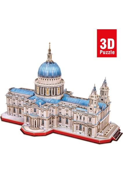 Cubic Fun Aziz Paul Katedrali 3D Puzzle (Büyük Boy ve Iç Görünüml