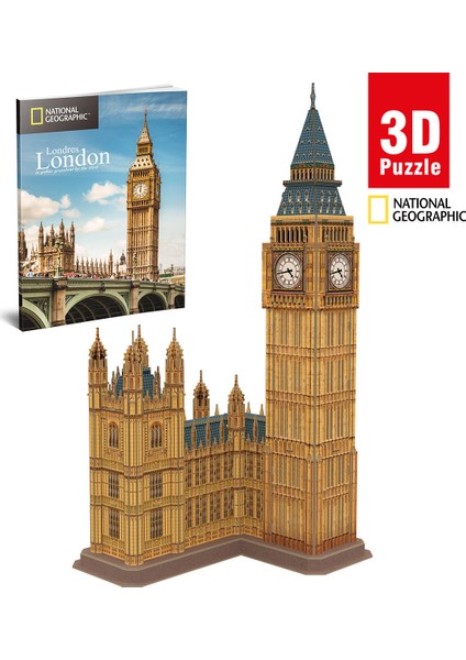 Cubic Fun National Geographic Serisi Big Ben 3D Puzzle