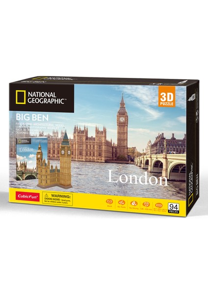 Cubic Fun National Geographic Serisi Big Ben 3D Puzzle