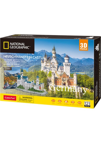 Cubic Fun National Geographic Serisi Neuschwanstein Kalesi 3D Puz