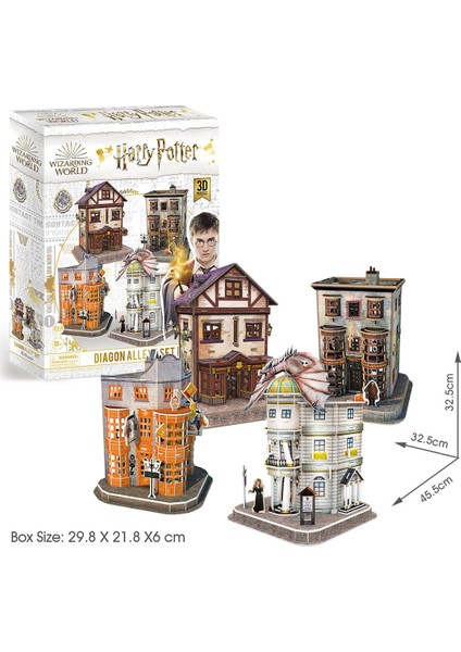 Harry Potter Diagon Yolu (4 Bina) 3D Puzzle