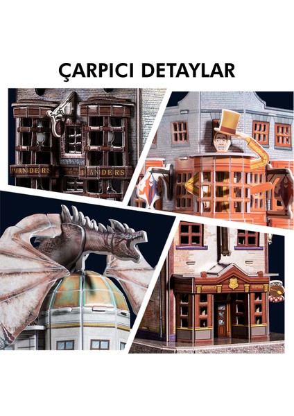 Harry Potter Diagon Yolu (4 Bina) 3D Puzzle