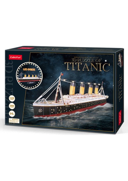 Cubic Fun Titanic LED Işıklı 3D Puzzle