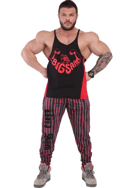 Parçalı Spor Atlet Stringer Tank Top Big Sam 2255