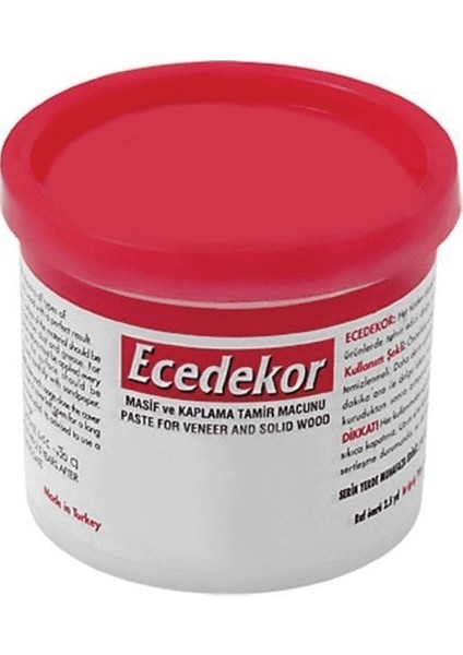 Ece Dekor Ahşap Masif ve Kaplama Dolgu ve Tamir Macunu Gürgen Rengi 200 Gr.
