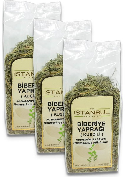 t 3 Lü Biberiye Yaprağı (Kuşdili) 3 x 80 gr Taptaze