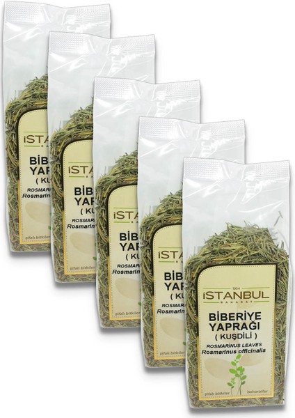 t 5 Li Biberiye Yaprağı (Kuşdili) 5 x 80 gr Taptaze