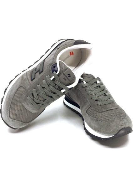 Hammerjack Peru 102-19250 Gri Süet Deri Sneakers Ayakkabı