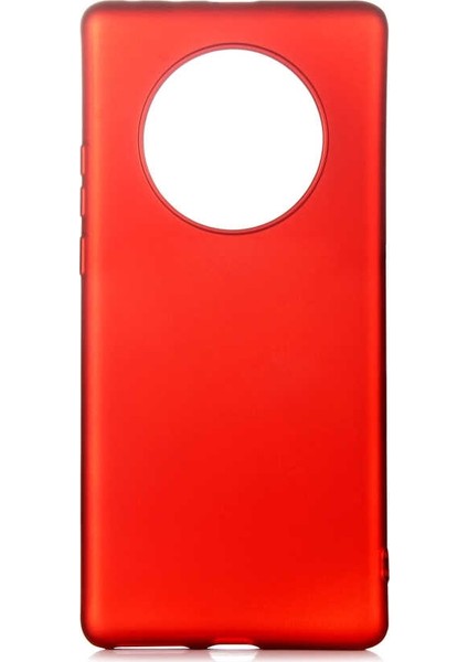 Huawei Mate 40 Pro Kılıf Mat Soft Premier Silikon Kırmızı
