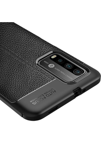 Xiaomi Redmi 9t Kılıf Niss Silikon Deri Görünümlü+Nano Glass Siyah fiyatları