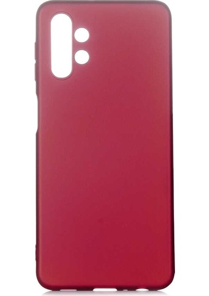 Samsung Galaxy A32 5g Kılıf Premier Silikon Mat Koruma+Nano Glass Mürdüm
