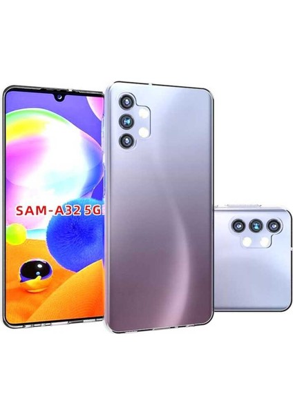 Samsung Galaxy A32 5g Kılıf Süper Silikon+Nano Glass Renksiz fiyatları