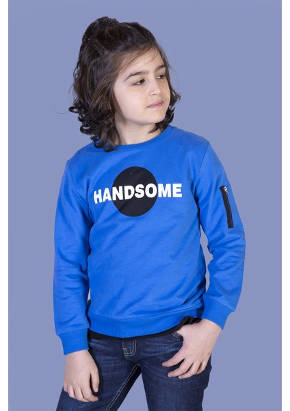 Erkek Çocuk Handsome Baskılı Sweatshirt