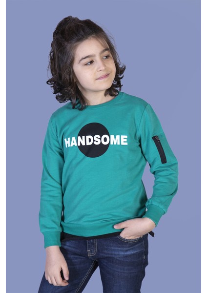 Erkek Çocuk Handsome Baskılı Sweatshirt