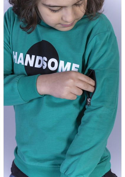 Erkek Çocuk Handsome Baskılı Sweatshirt