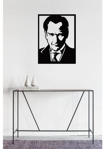 Mustafa Kemal Atatürk Ahşap Mdf Tablo