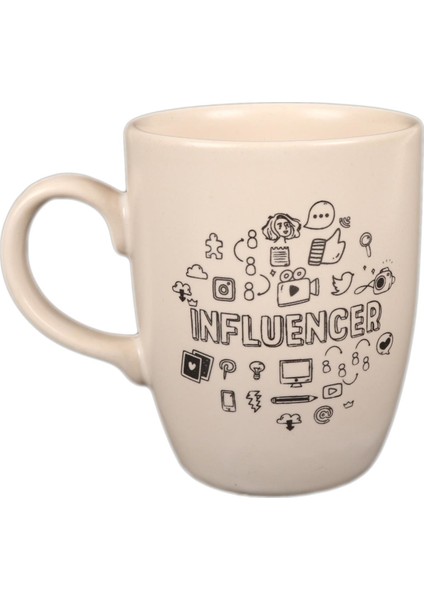 Beyaz Influencer Tasarım Kupa