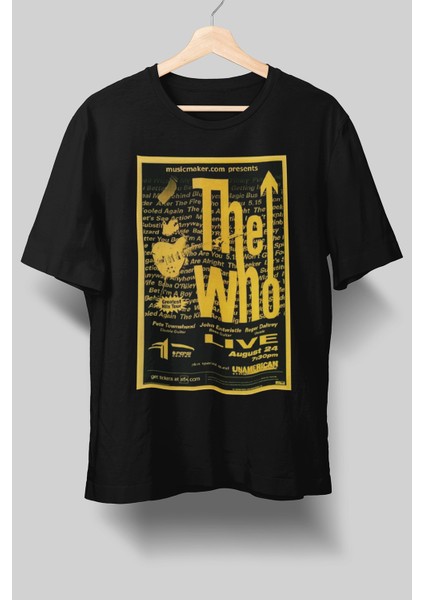 Tasarım Rock Poster The Who Baskılı T-Shirt