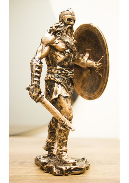 Kuzeyli Savaşçı Viking Biblo Bronz Özel Tasarım Heykel Ev Dekor fiyatları