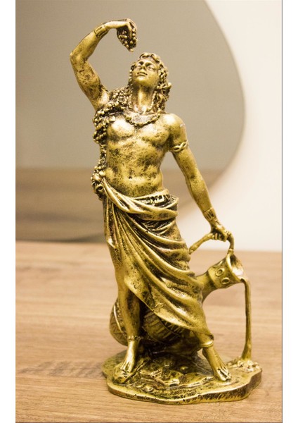 Dionysos Neşe ve Şarap Tanrısı Tasarım Biblo Mitolojik Heykel Ev Dekor
