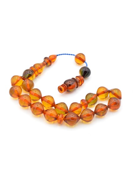 Usta Işi Sistemli Koyu Sarı Sıkma Kehribar Maskot Tesbih fiyatları