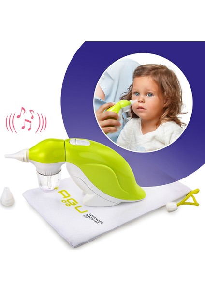 AGU NS19 Sessiz Ergonomik Etkili Burun Temizleme Aspiratörü